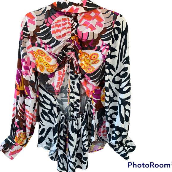 Anthropologie Letineke Backless Blouse. Size Small. - Picture 4 of 10